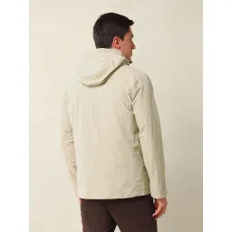 U.S. Polo Assn. Beige Regular Fit Hooded Jacket image 2