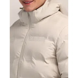 U.S. Polo Assn. Beige Regular Fit Quilted Hooded Jacket image 5