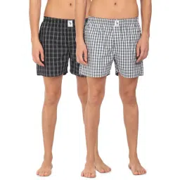 U.S. Polo Assn. Black & White Check Boxers - Pack of 2-picture-15
