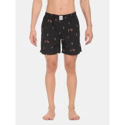 U.S. Polo Assn. Black Cotton Regular Fit Printed Boxers-picture-22