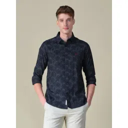 U.S. Polo Assn. Black Cotton Regular Fit Printed Shirt-picture-28