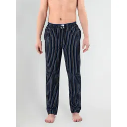 U.S. Polo Assn. Black Cotton Regular Fit Striped Lounge Pants-picture-23