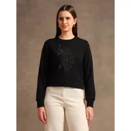 U.S. Polo Assn. Black Embellished Sweatshirt-picture-40