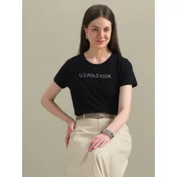 U.S. Polo Assn. Black Graphic Print T-Shirt-picture-19