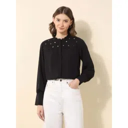 U.S. Polo Assn. Black Regular Fit Embroidered Top-picture-12