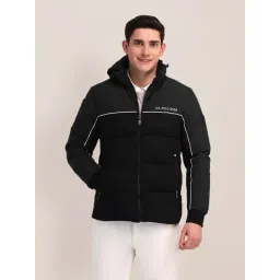 U.S. Polo Assn. Black Regular Fit Hooded Jacket-picture-36