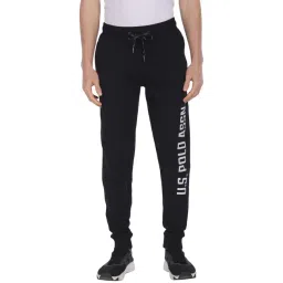 U.S. Polo Assn. Black Regular Fit Printed Joggers-picture-32