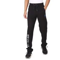 U.S. Polo Assn. Black Regular Fit Printed Trackpants-picture-19