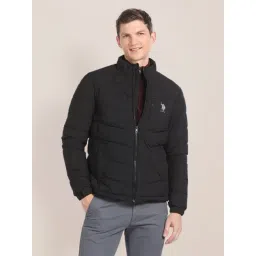 U.S. Polo Assn. Black Regular Fit Quilted Jacket-picture-37