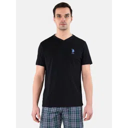 U.S. Polo Assn. Black Solid Lounge T-Shirt-picture-28