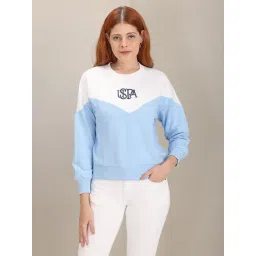 U.S. Polo Assn. Blue & White Color-Block Pullover-picture-44