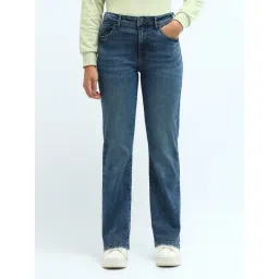 U.S. POLO ASSN. Blue Cotton High Rise Jeans-picture-36