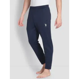 U.S. Polo Assn. Blue Cotton Regular Fit Lounge Pants image 4