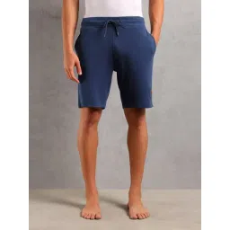 U.S. Polo Assn. Blue Cotton Regular Fit Lounge Shorts-picture-40