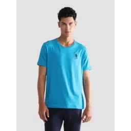 U.S. Polo Assn. Blue Cotton Regular Fit Lounge T-Shirt-picture-18