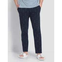 U.S. Polo Assn. Blue Cotton Regular Fit Printed Lounge Pants-picture-39