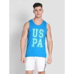 U.S. Polo Assn. Blue Cotton Regular Fit Printed Vest-picture-47