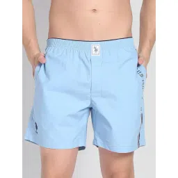 U.S. Polo Assn. Blue Cotton Regular Fit Striped Boxers-picture-47