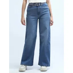 U.S. Polo Assn. Blue Cotton Relaxed Fit High Rise Jeans-picture-28