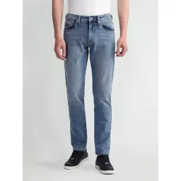 U.S. Polo Assn. Blue Cotton Slim Fit Jeans-picture-36