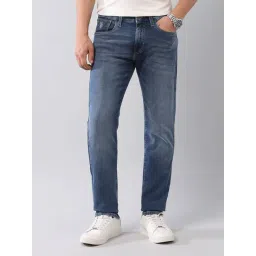 U.S. Polo Assn. Blue Cotton Slim fit Solid Jeans-picture-12