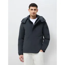 U.S. Polo Assn. Blue Regular Fit Hooded Jacket-picture-22