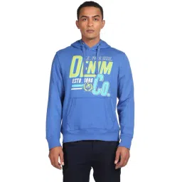 U.S. Polo Assn. Blue Regular Fit Printed Hooded Sweatshirt-picture-40