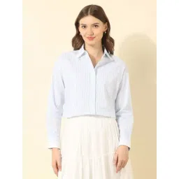 U.S. Polo Assn. Blue Striped Casual Shirt-picture-20