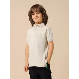 U.S. Polo Assn. Boys Beige Cotton Logo Polo T-Shirt-picture-15