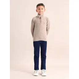 U.S. Polo Assn. Boys Beige Full Sleeves Polo Neck Sweater-picture-45