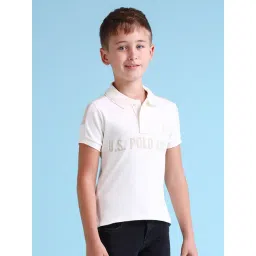 U.S. Polo Assn. Boys Beige Half Sleeves Polo T-Shirt-picture-43