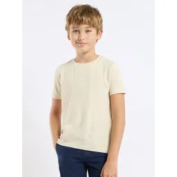U.S. Polo Assn. Boys Beige Half Sleeves T-Shirt-picture-19
