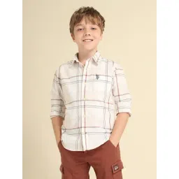 U.S. Polo Assn. Boys Beige Regular Fit Shirts-picture-28