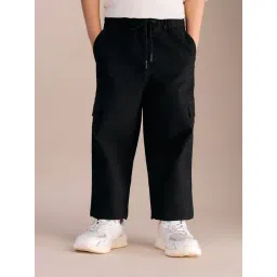 U.S. Polo Assn. Boys Black Cotton Cargos-picture-47