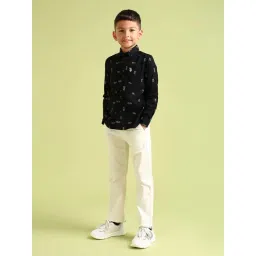 U.S. Polo Assn. Boys Black Cotton Printed Full Sleeves Shirts-picture-43