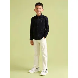 U.S. Polo Assn. Boys Black Cotton Printed Full Sleeves Shirts-picture-23