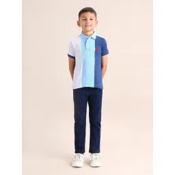 U.S. Polo Assn. Boys Blue Cotton Striped Polos-picture-30