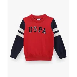 u.s. polo assn. Boys Brand Embroidered Cotton Round-Neck Sweater-picture-19