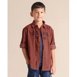 u.s. polo assn. Boys Brand Embroidered Regular Fit Shirt-picture-29
