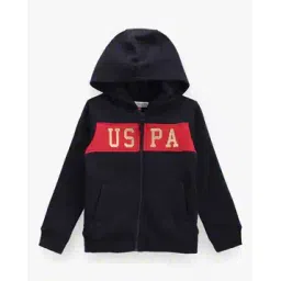 u.s. polo assn. Boys Brand Print Regular Fit Cotton Zip-Front Hoodie-picture-24