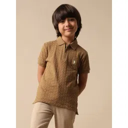 U.S. Polo Assn. Boys Brown Cotton Logo Polo T-Shirt-picture-29