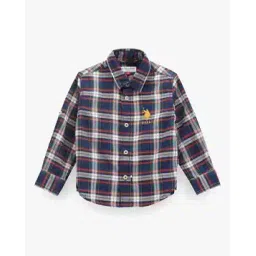 u.s. polo assn. Boys Checked Regular Fit Cotton Shirt-picture-34