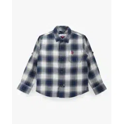 u.s. polo assn. Boys Checked Regular Fit Shirt-picture-51