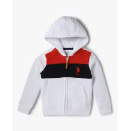 u.s. polo assn. Boys Colourblock Regular Fit Hoodie-picture-43