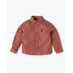 u.s. polo assn. Boys Floral Print Regular Fit Shirt-picture-28