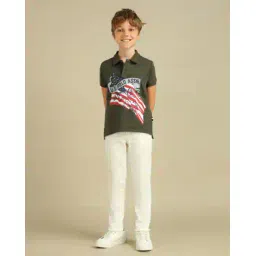 u.s. polo assn. Boys Graphic Print Regular Fit Polo T-Shirt-picture-19