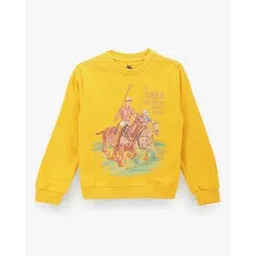 u.s. polo assn. Boys Graphic Print Round-Neck Sweatshirt-picture-10