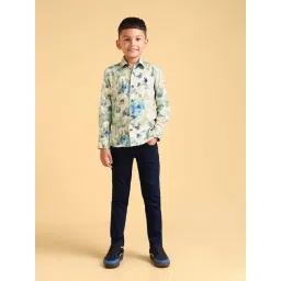 U.S. Polo Assn. Boys Green & Blue Cotton Printed Full Sleeves Shirts-picture-28