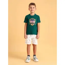 U.S. Polo Assn. Boys Green Cotton Printed T-shirts-picture-46