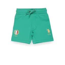 U.S. Polo Assn. Boys Green Embroidered Shorts-picture-25